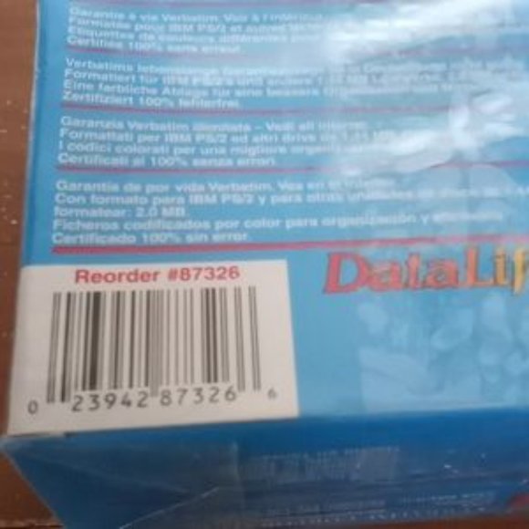 NWT - Verbatim DataLife Colors MF 2HD 3.5” Microdisks 10 Piece Formatted IBM - Picture 2 of 3